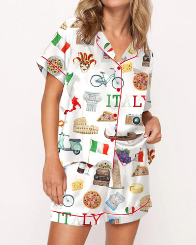 Italy Roma Travel Pajama Set