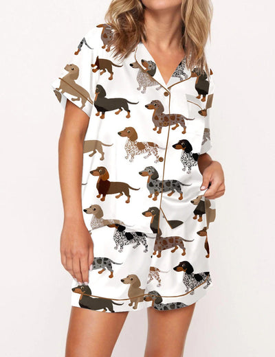 Longhaired Dachshund Pajama Set