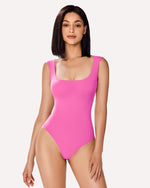 Square Neck Double Lined Bodysuit Shapewear